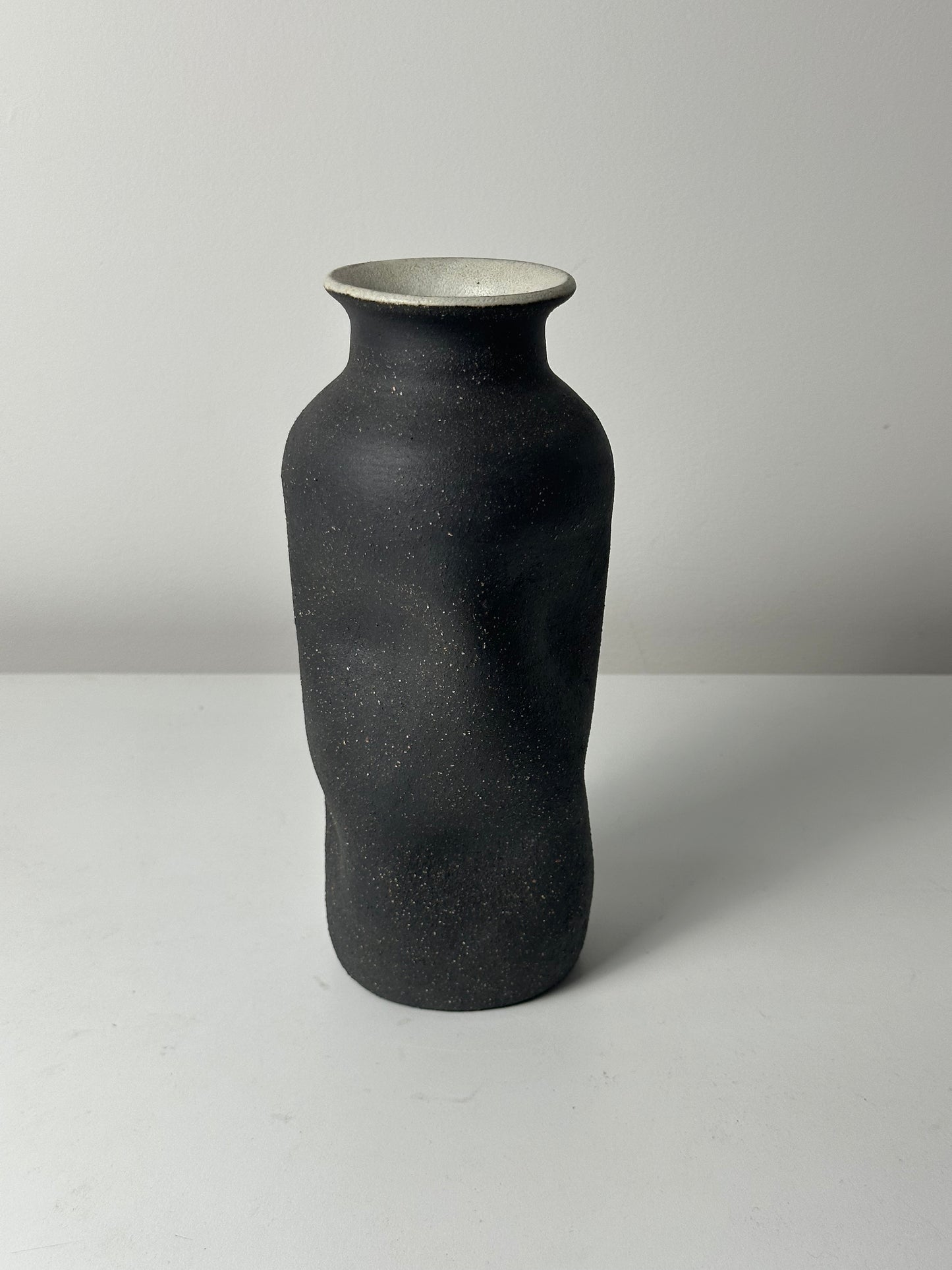 Warped Vase — Raw Matte Black #5