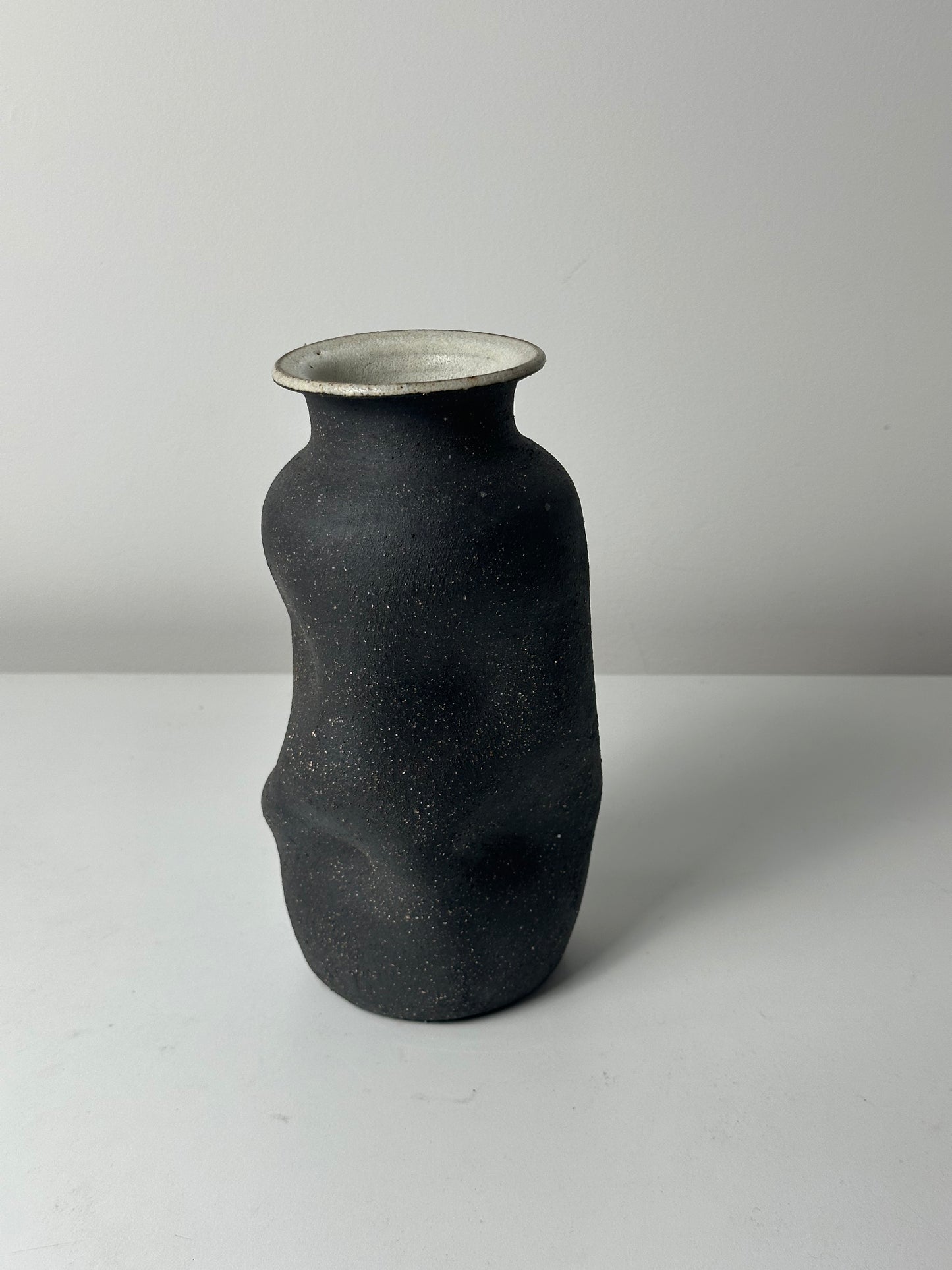 Warped Vase — Raw Matte Black #4
