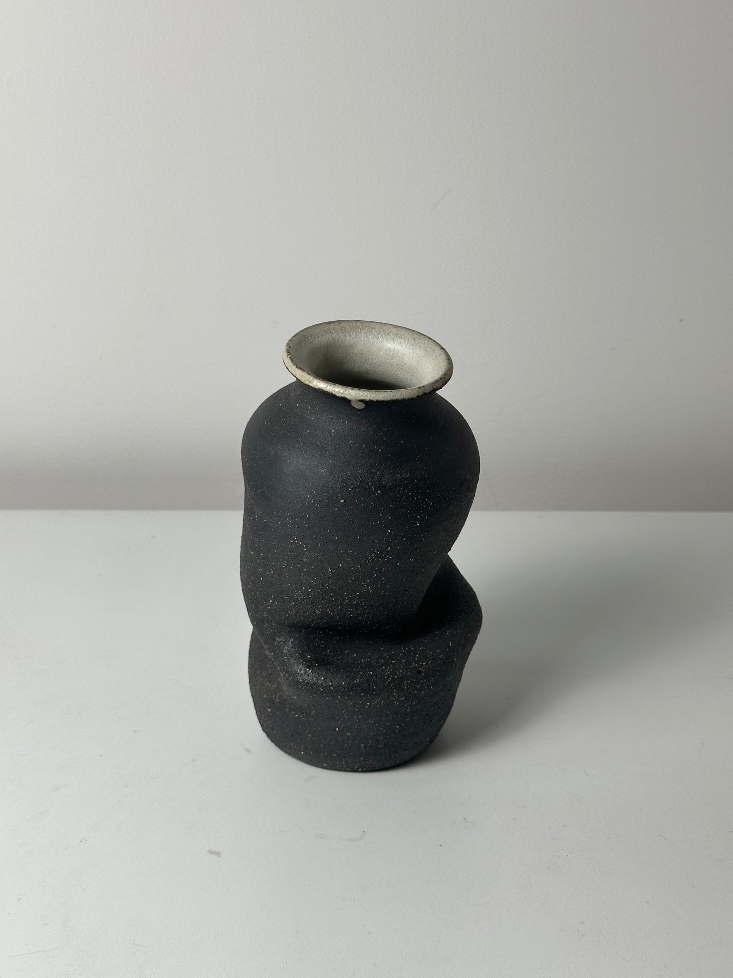 Warped Vase — Raw Matte Black #1