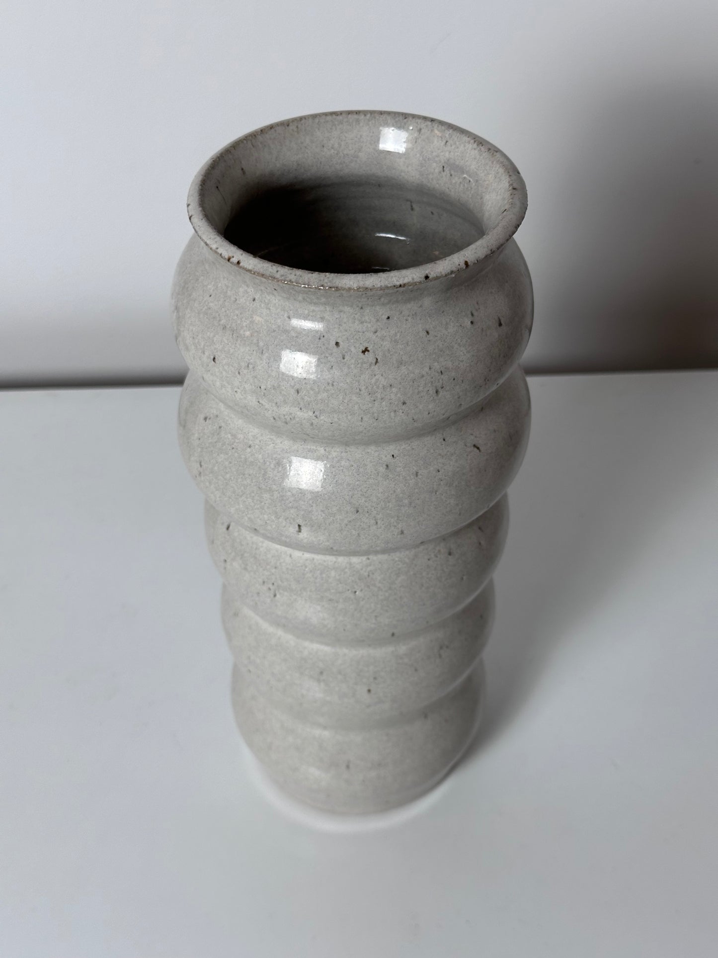 Large Bubbly Vase — Glossy Neutral