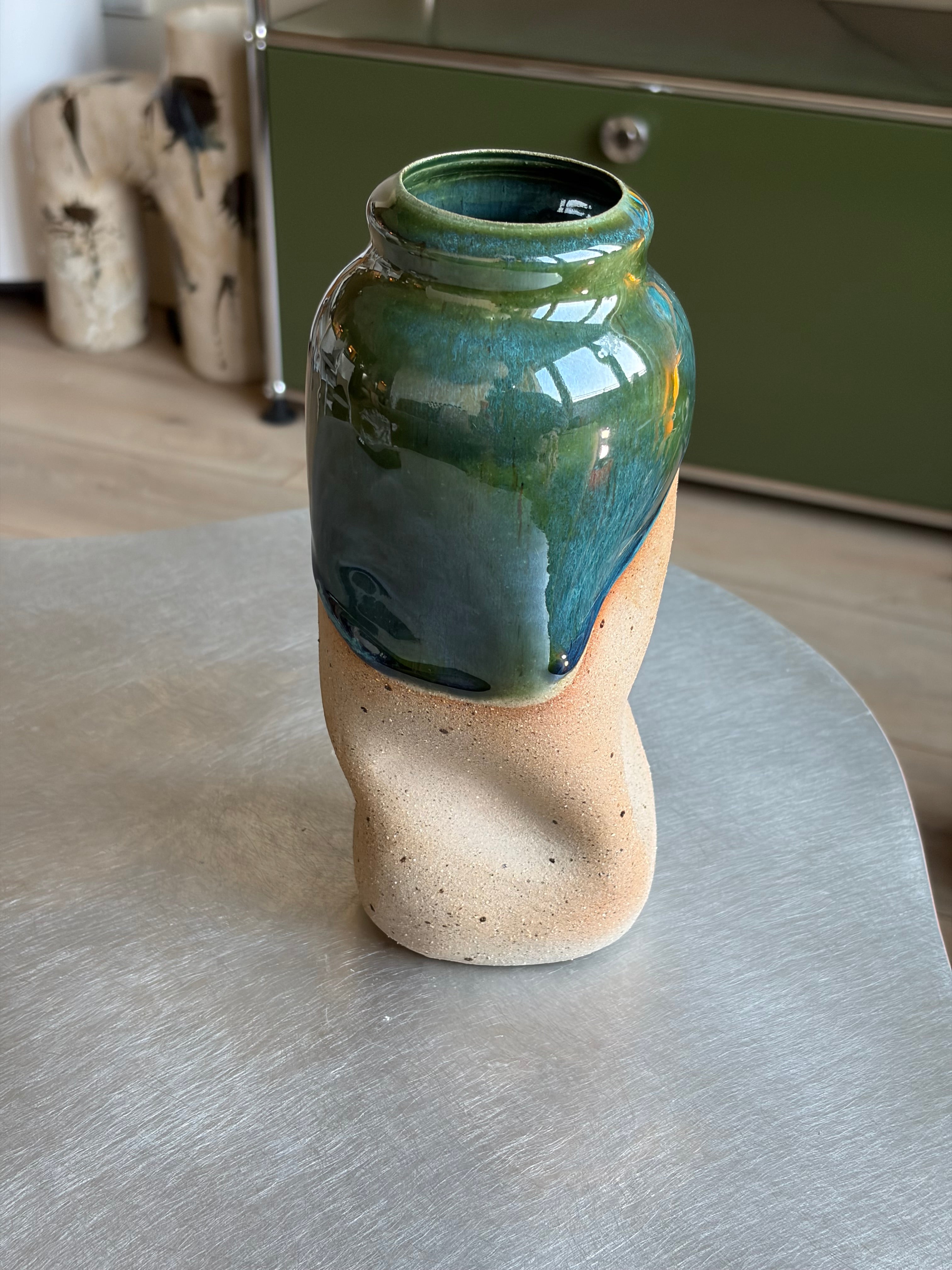 Warped Vase — Blue Green №2