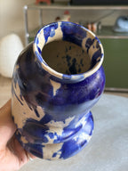 Warped Vase — Splash Cobalt №4