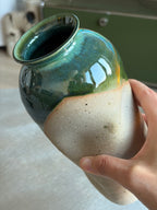 Warped Vase — Blue Green №1