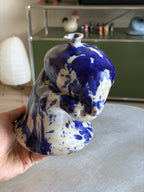 Warped Vase — Splash Cobalt №1