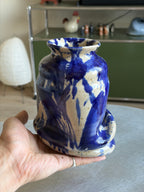 Warped Vase — Splash Cobalt №3