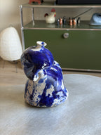 Warped Vase — Splash Cobalt №1