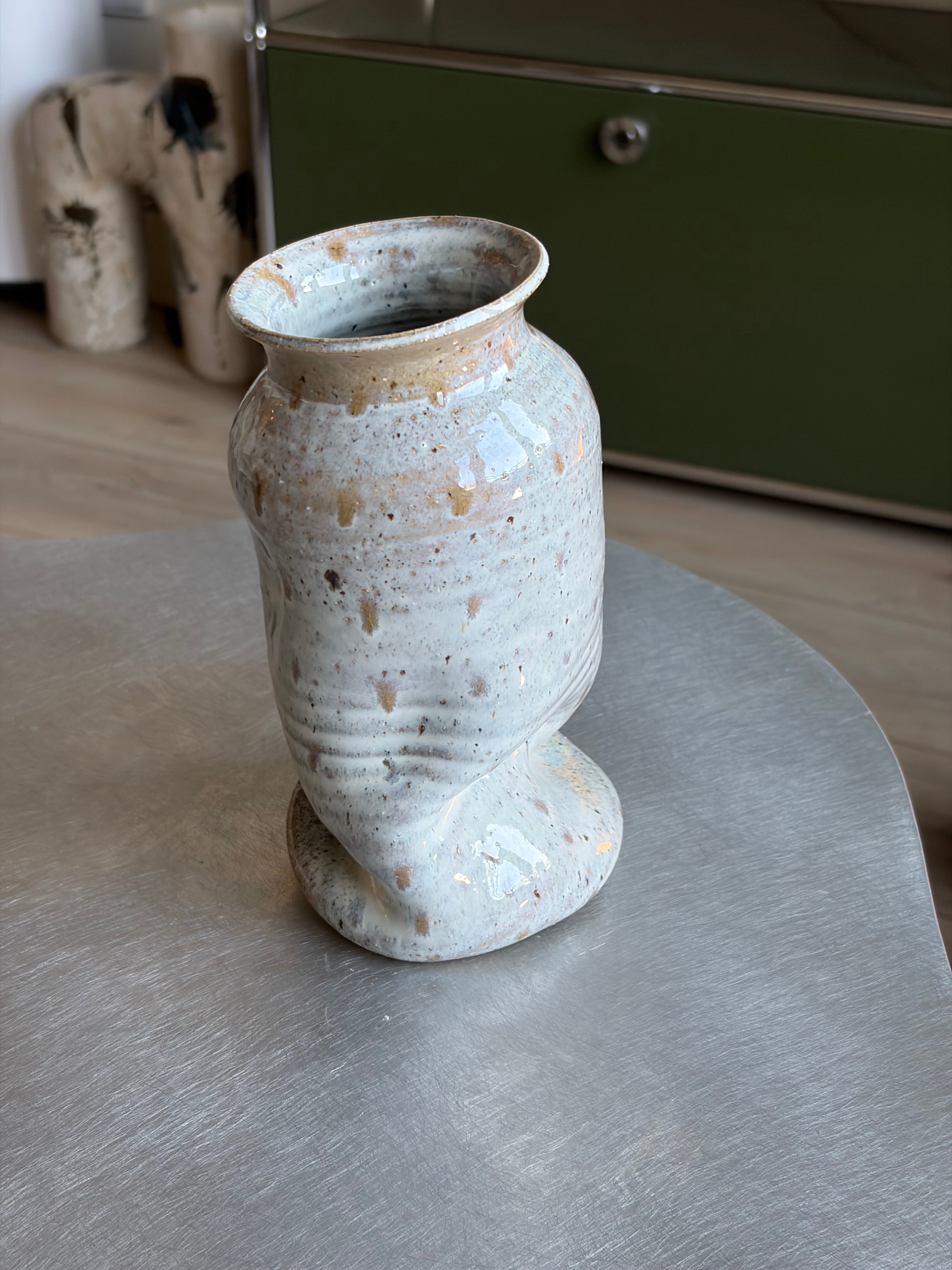 Warped Vase — Translucent Pearl №1