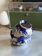 Warped Vase — Splash Cobalt №2