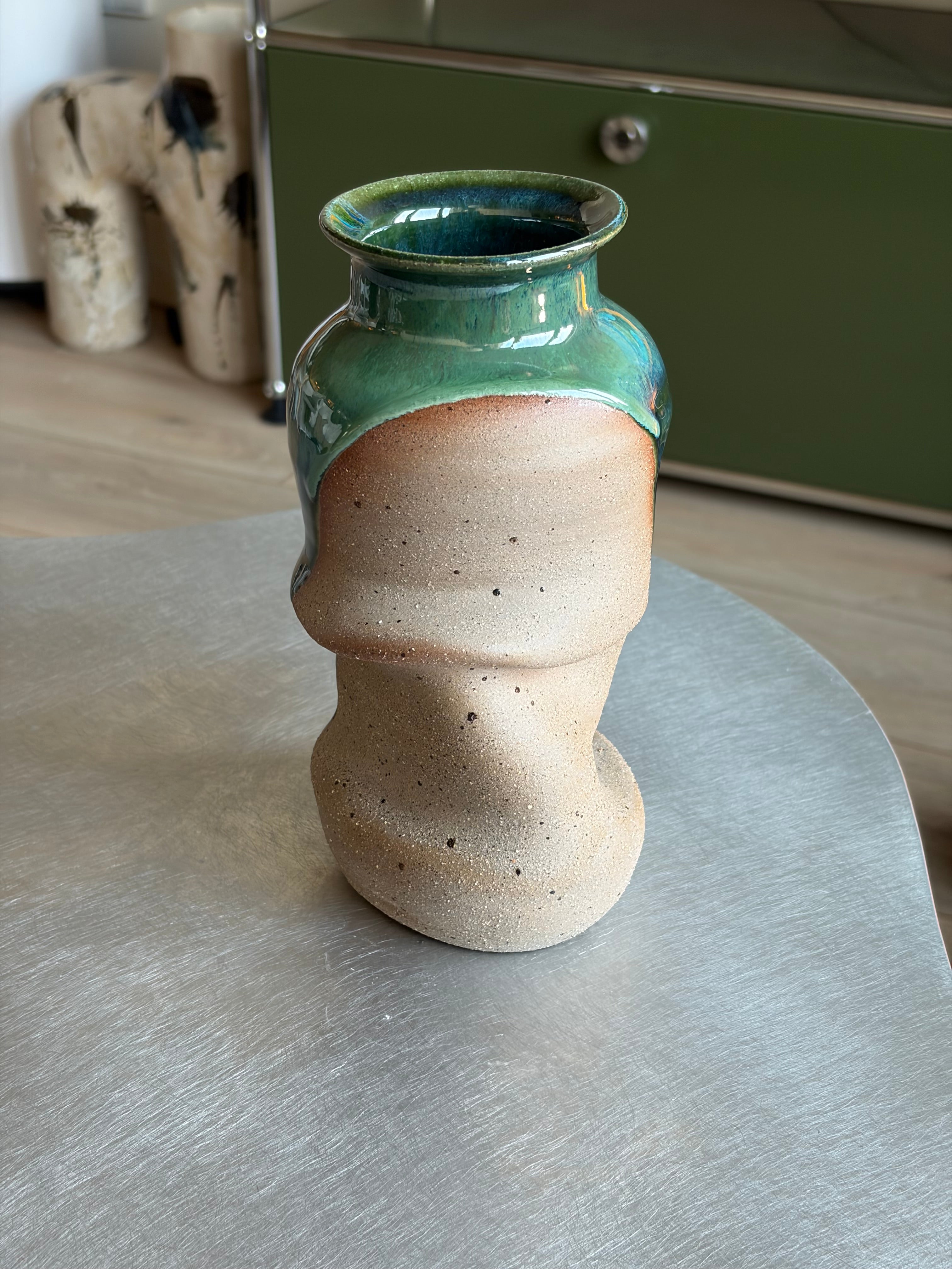 Warped Vase — Blue Green №3