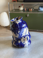 Warped Vase — Splash Cobalt №4