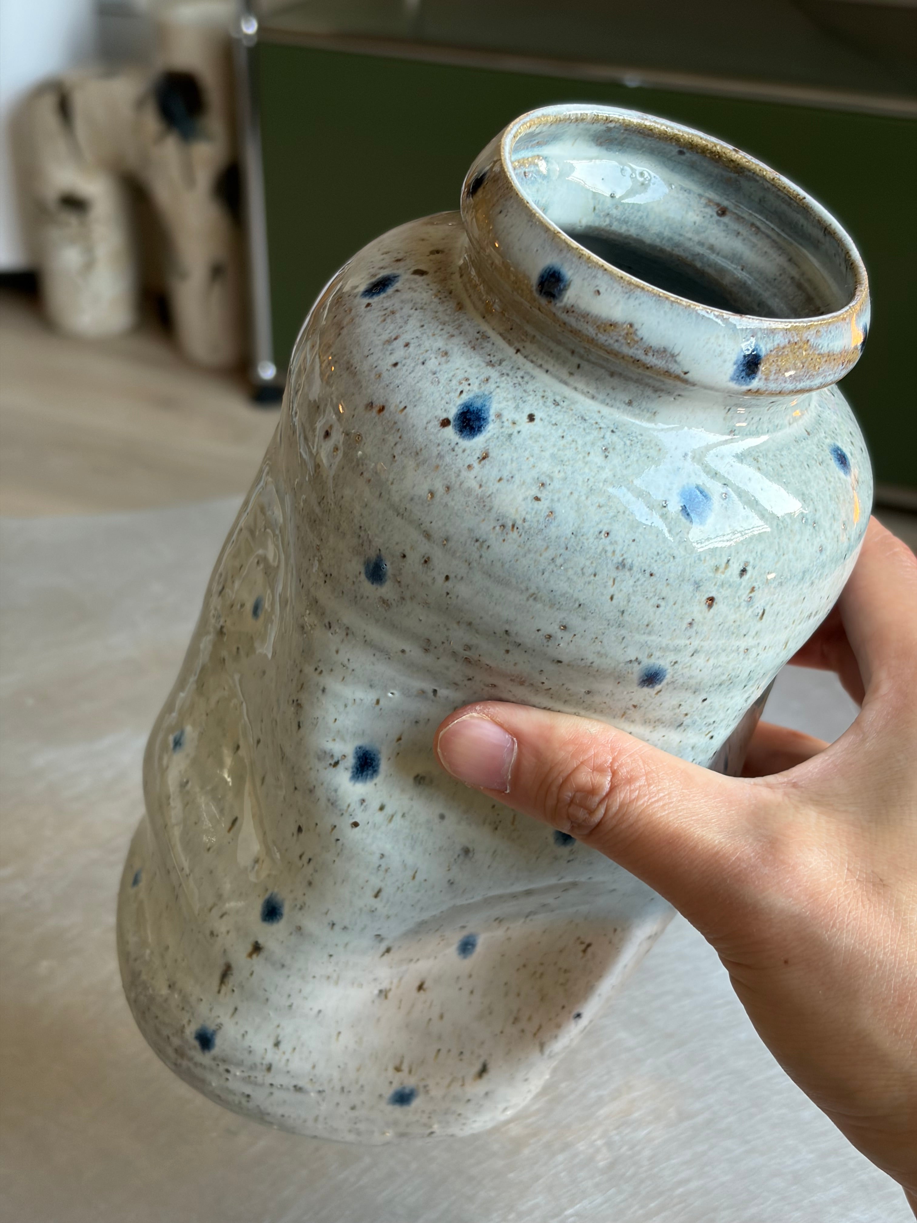 Warped Vase — Translucent Pearl №5