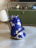 Warped Vase — Splash Cobalt №3
