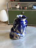 Warped Vase — Splash Cobalt №3