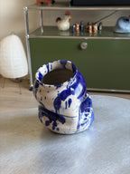 Warped Vase — Splash Cobalt №2