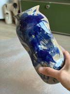 Warped Vase — Splashed Colbat №1