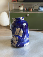 Warped Vase — Splash Cobalt №4