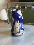 Warped Vase — Splash Cobalt №5