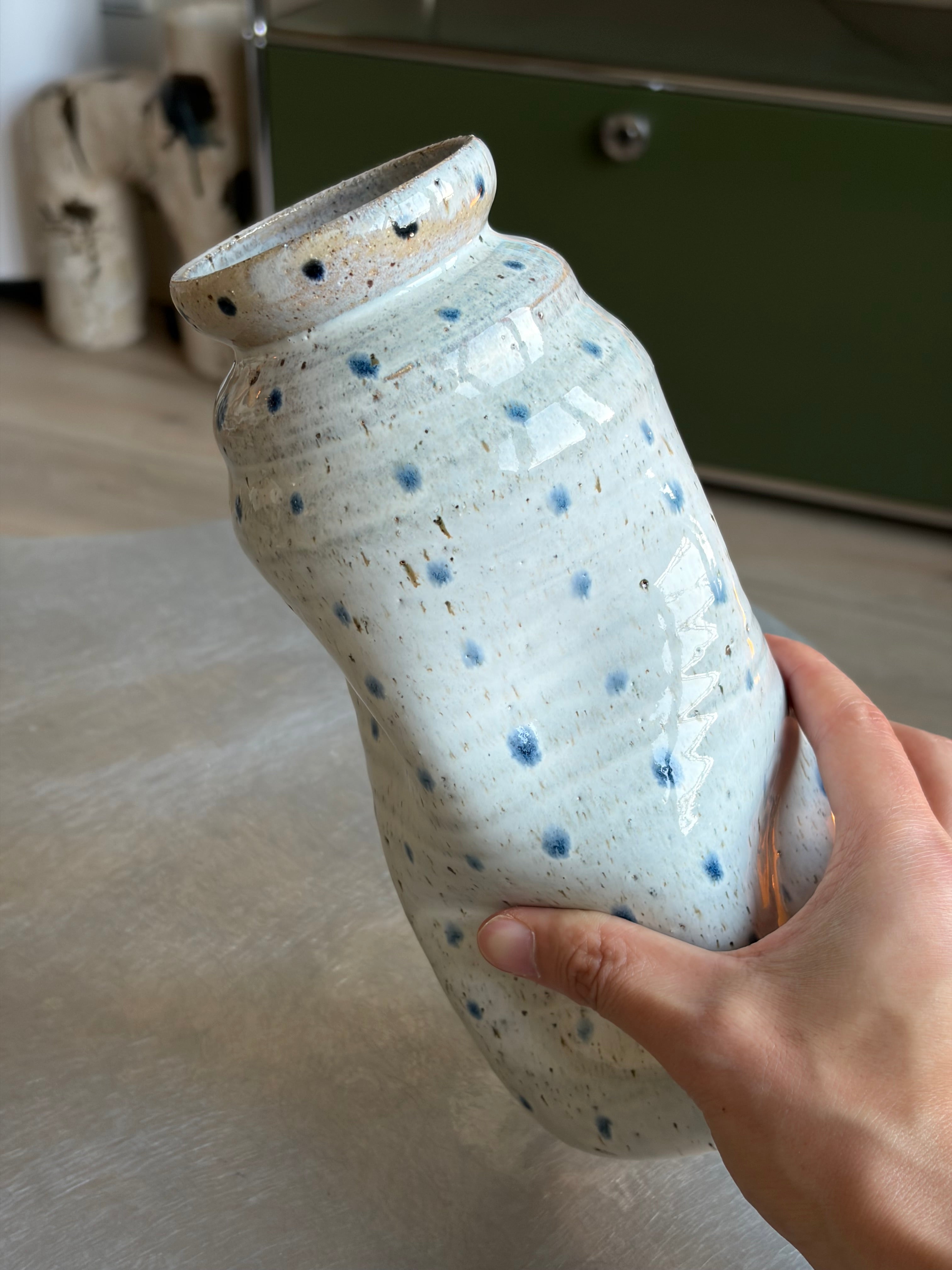 Warped Vase — Translucent Pearl №2