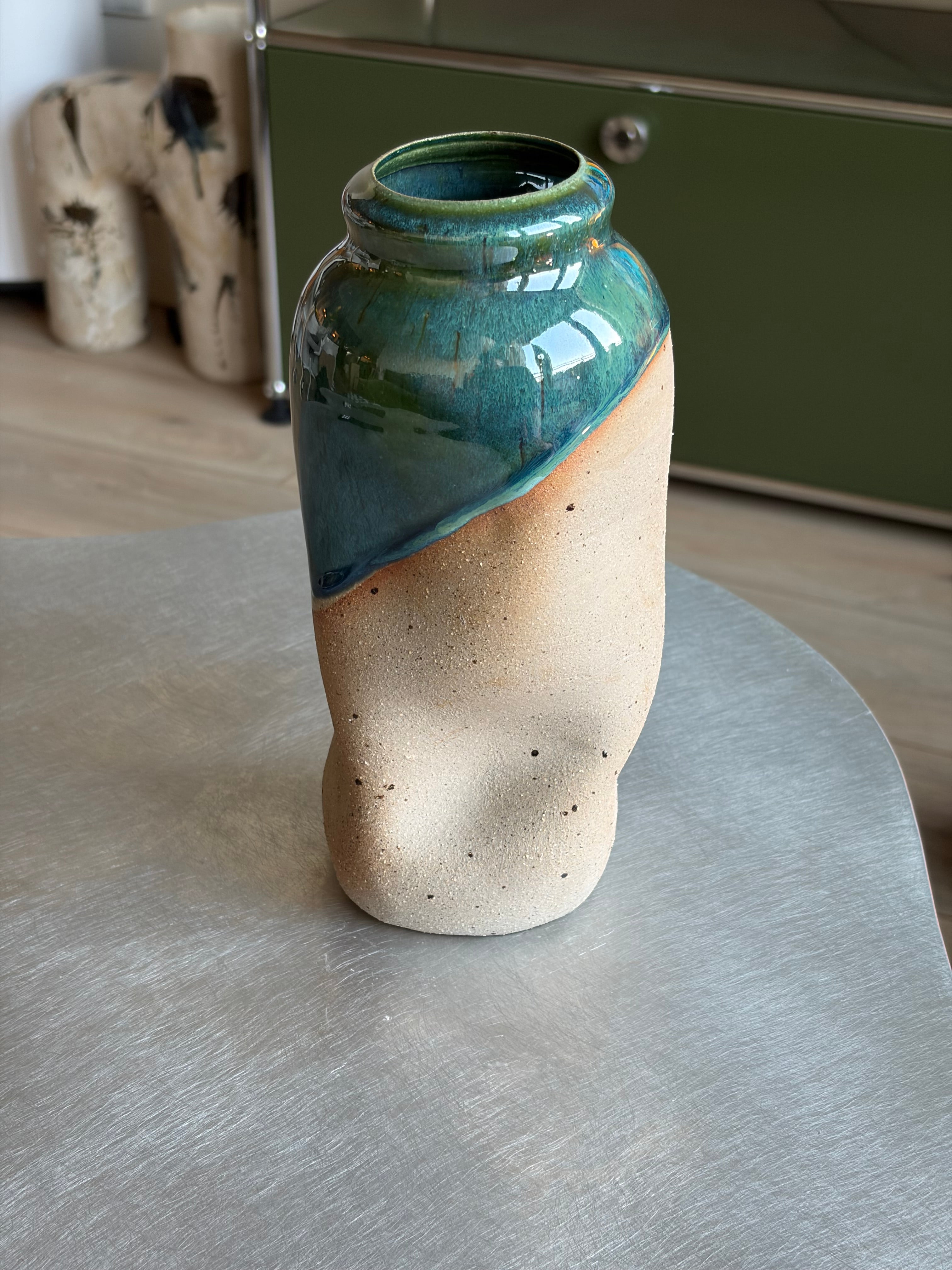 Warped Vase — Blue Green №2