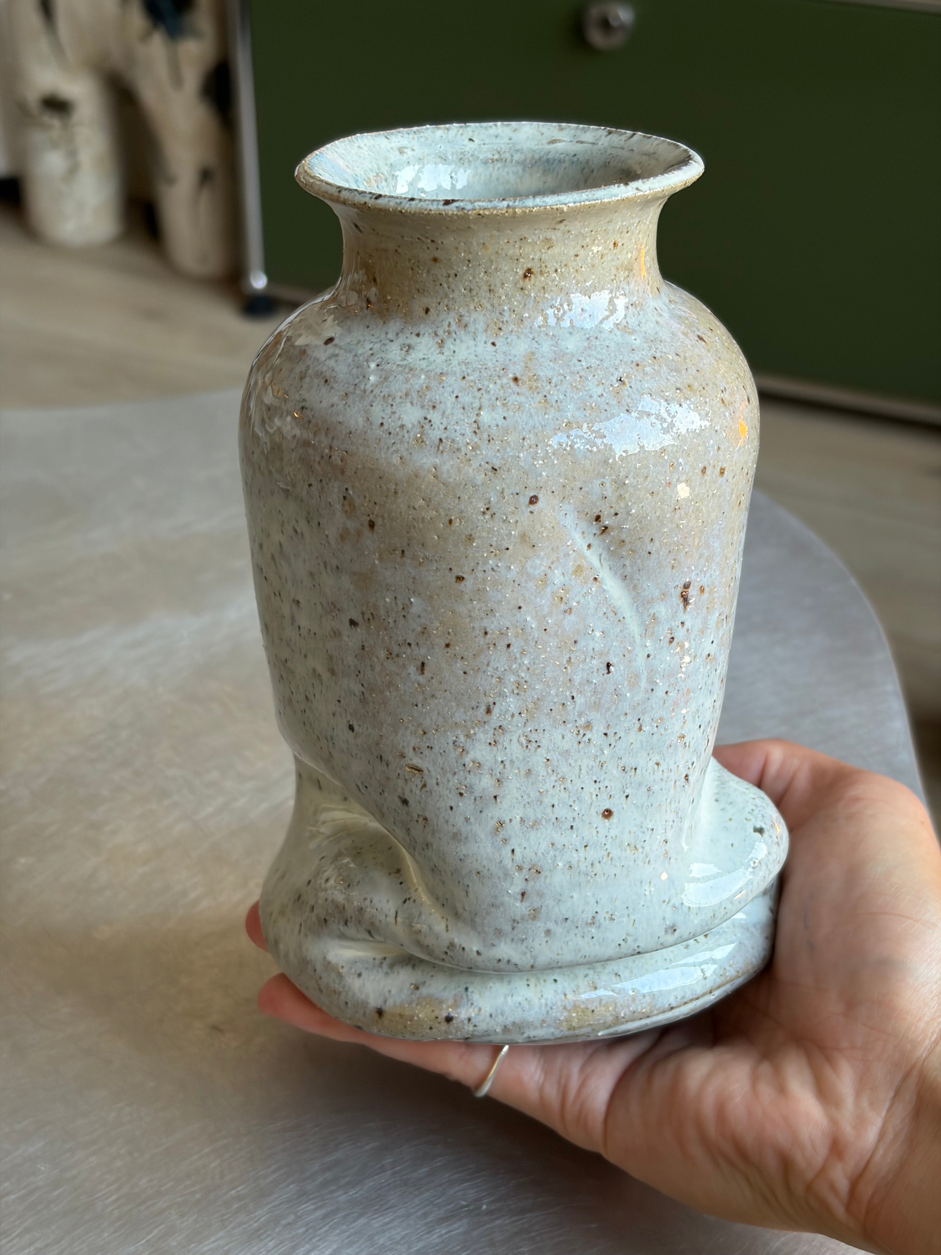 Warped Vase — Translucent Pearl №6