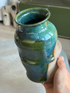 Warped Vase — Blue Green №3