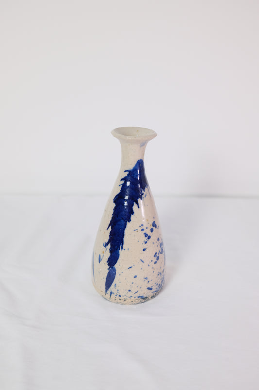 Vase — Splashed blue