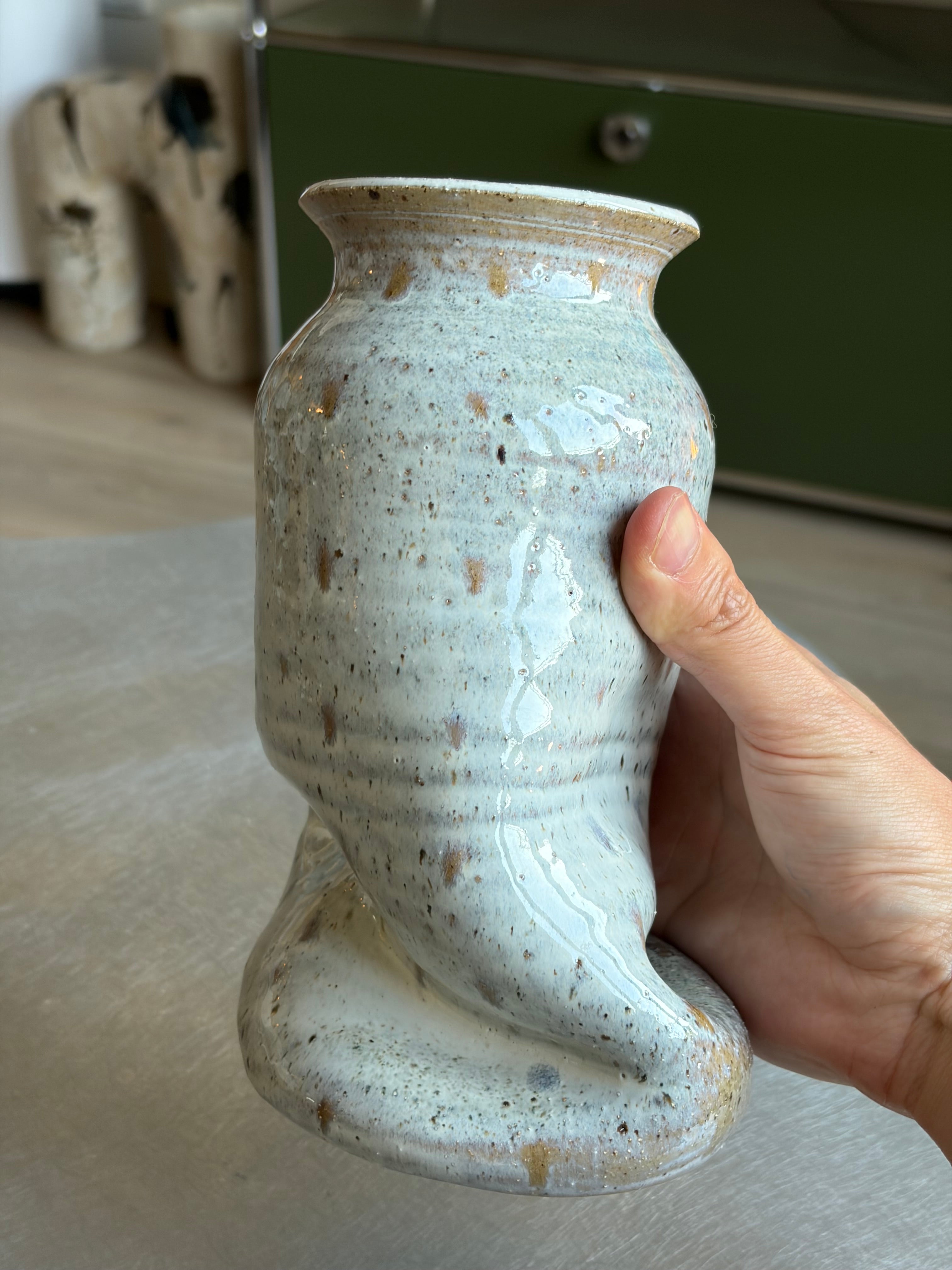 Warped Vase — Translucent Pearl №1