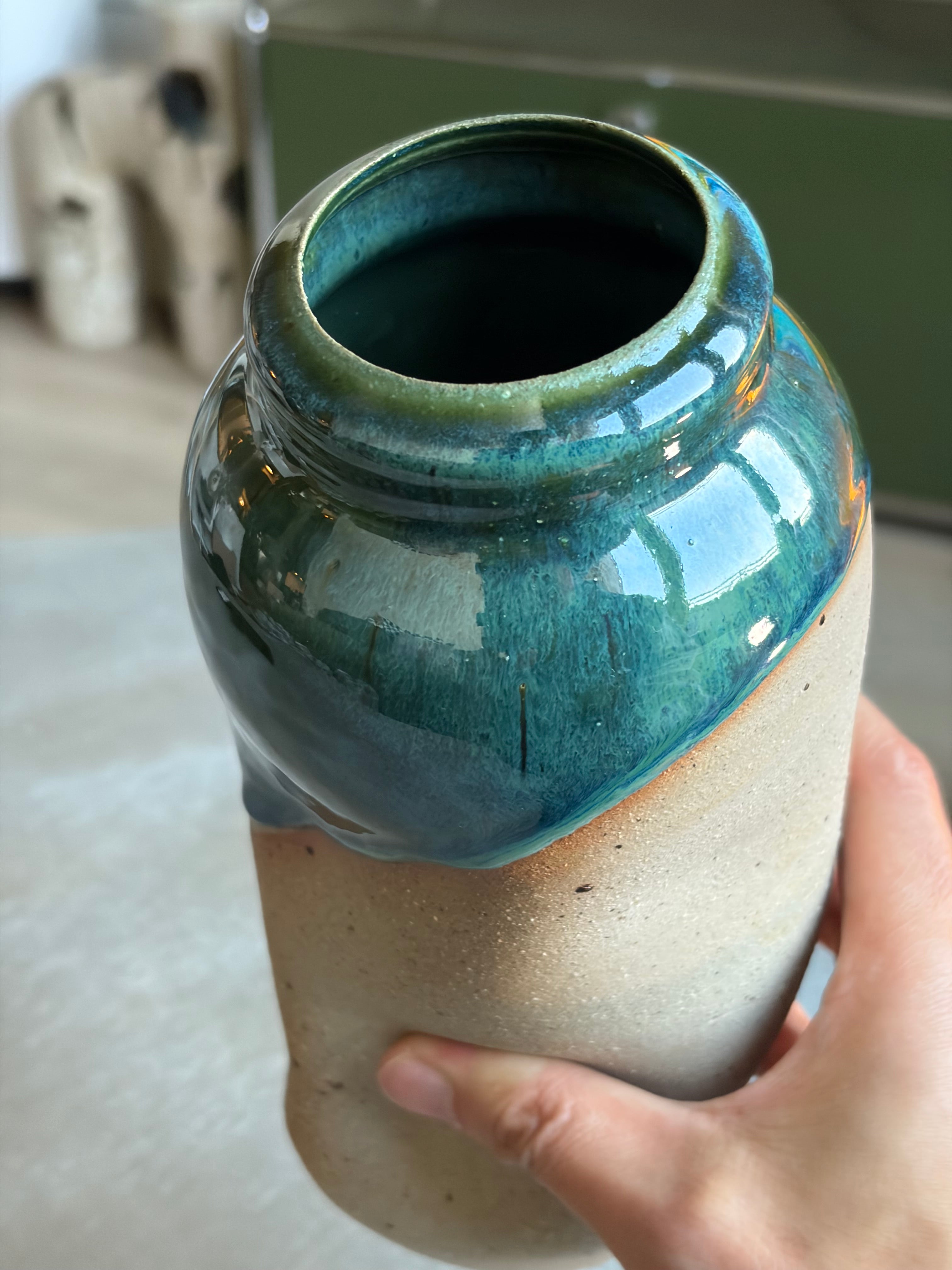 Warped Vase — Blue Green №2