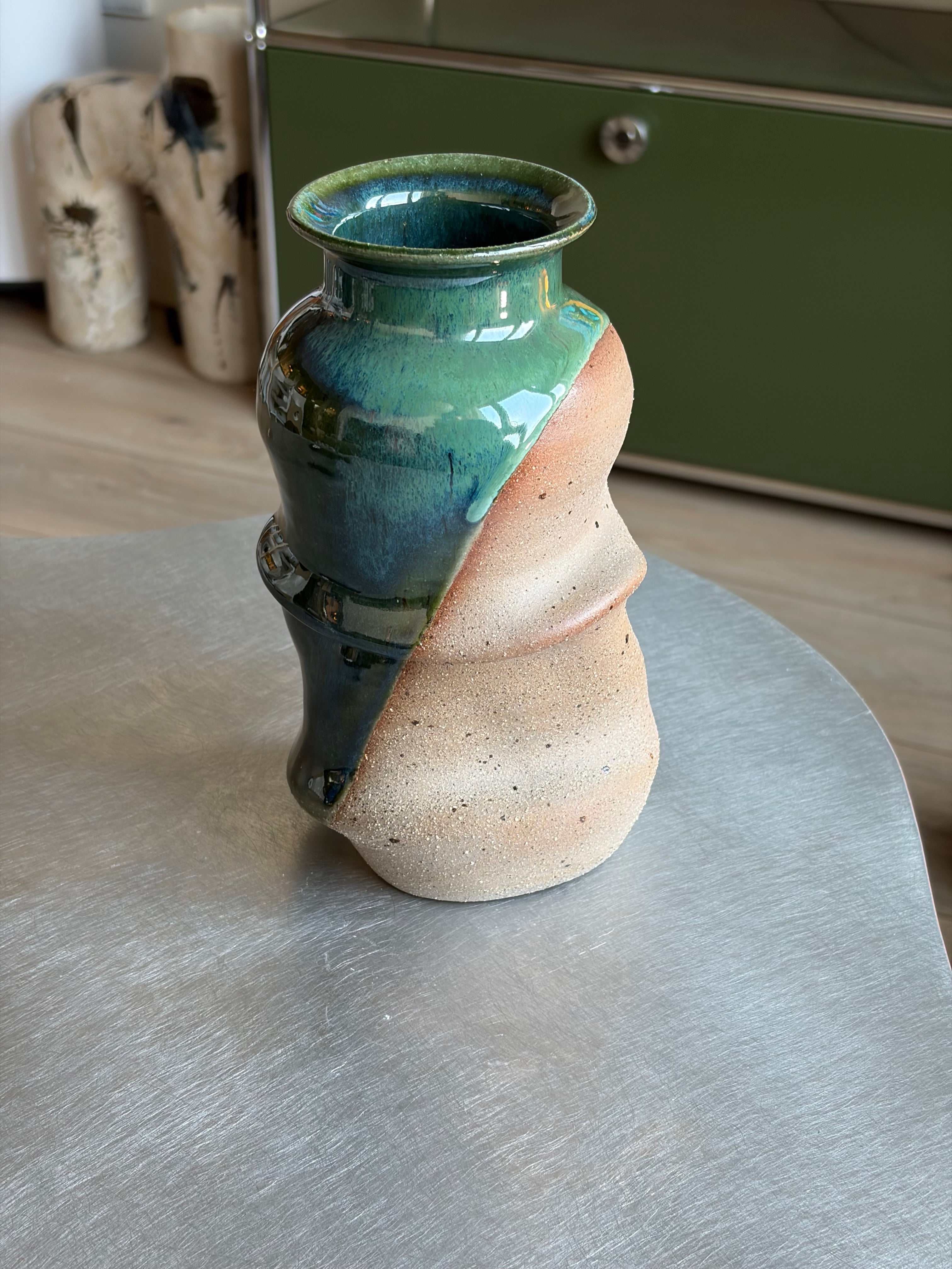 Warped Vase — Blue Green №3