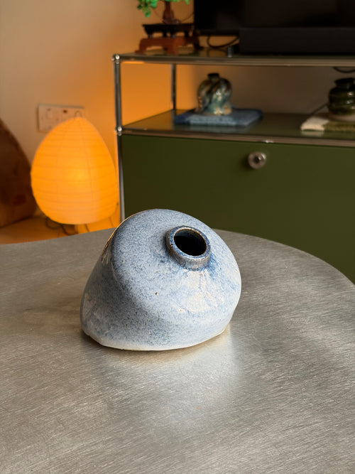Archive Dropped Vase — Blue