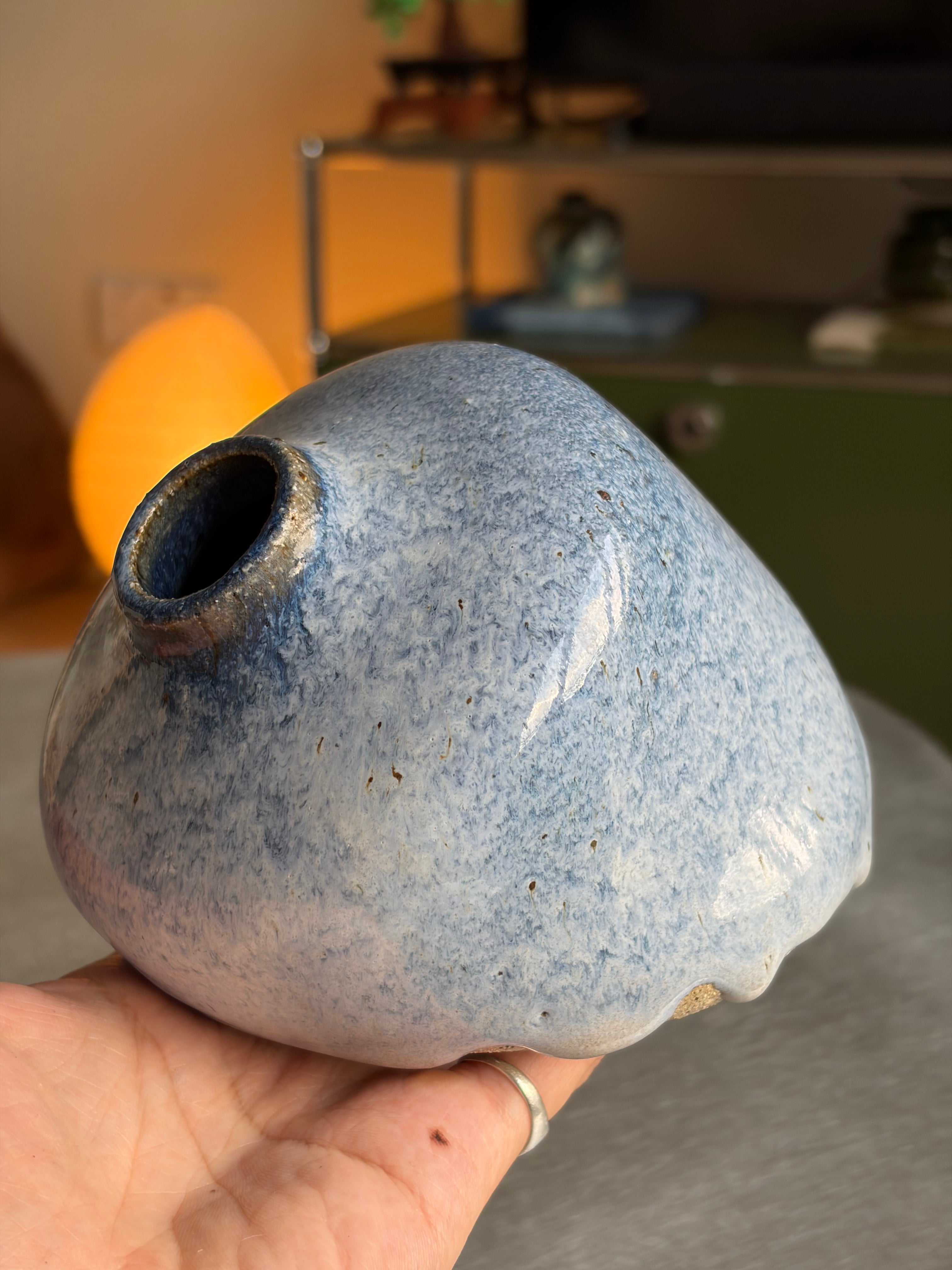 Archive Dropped Vase — Blue