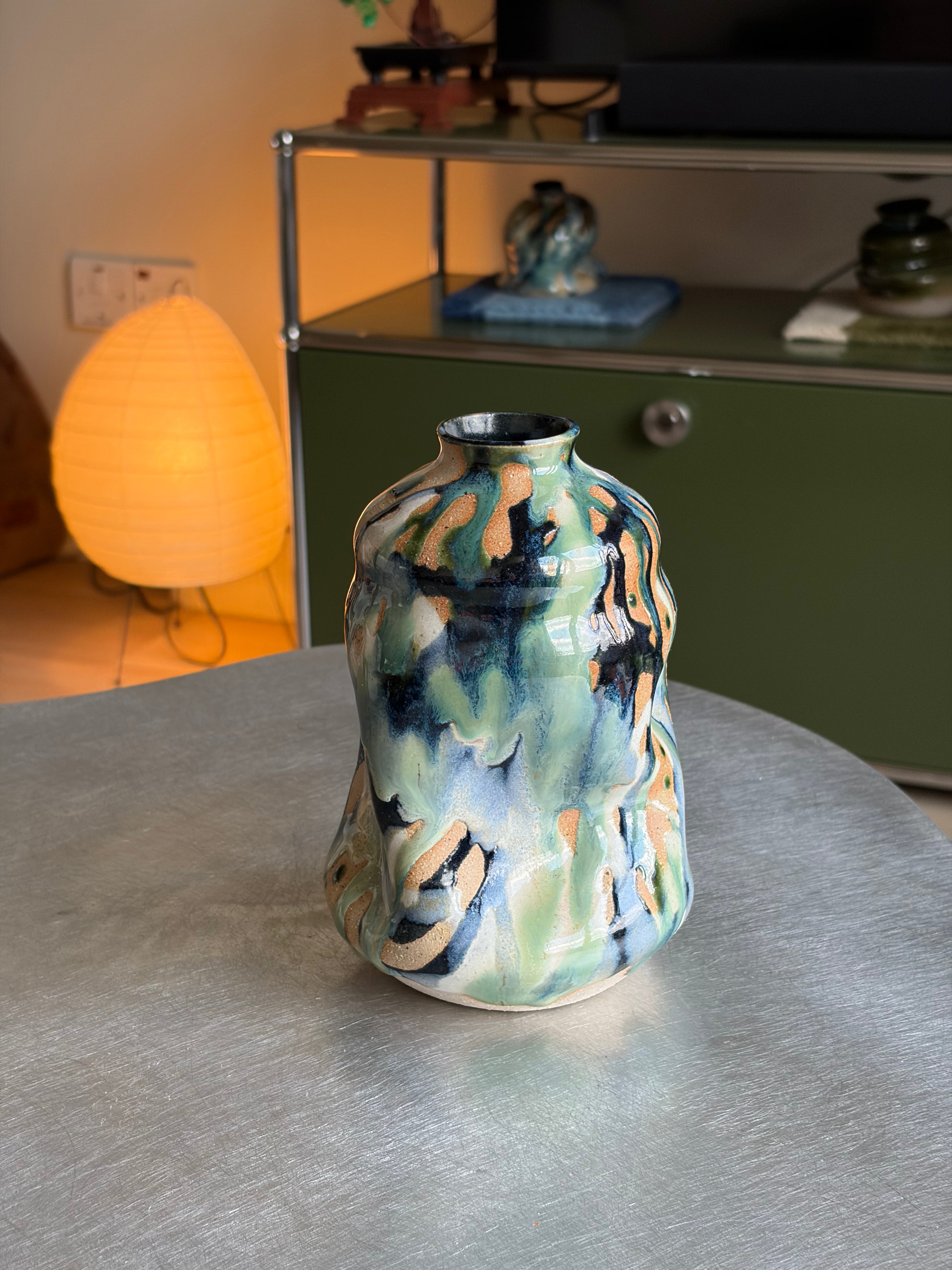 Warped Vase —  Medium Multi № 3