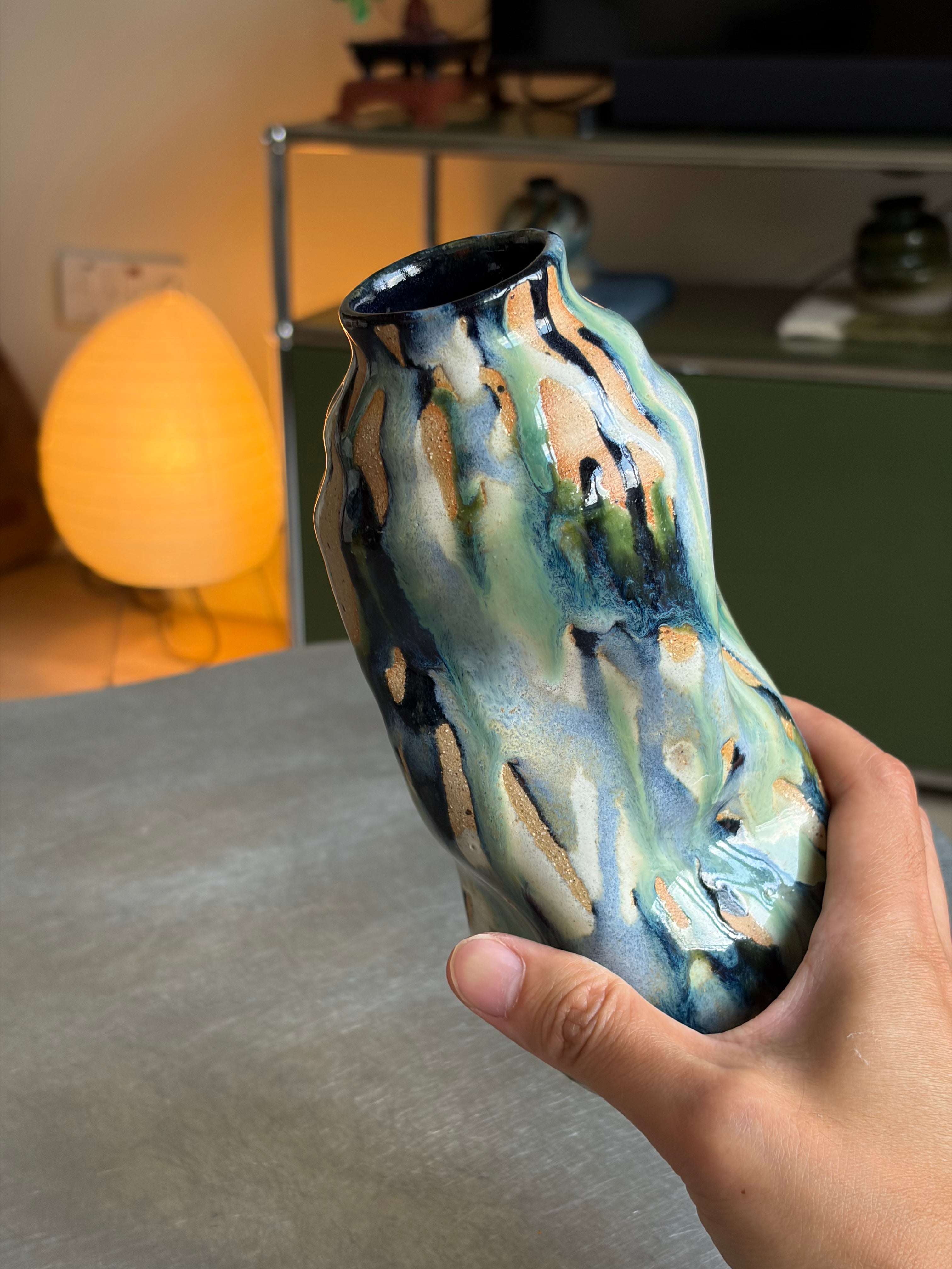 Warped Vase —  Medium Multi № 2