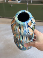 Warped Vase — Multi Turquoise #4