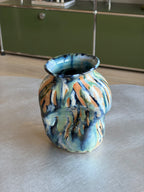 Warped Vase — Multi Turquoise #2
