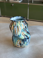 Warped Vase — Multi Turquoise #2