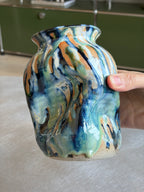 Warped Vase — Multi Turquoise #2