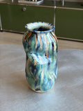 Warped Vase — Multi Turquoise #1
