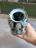 Warped Vase — Multi Turquoise #1