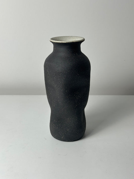 Warped Vase — Raw Matte Black #5