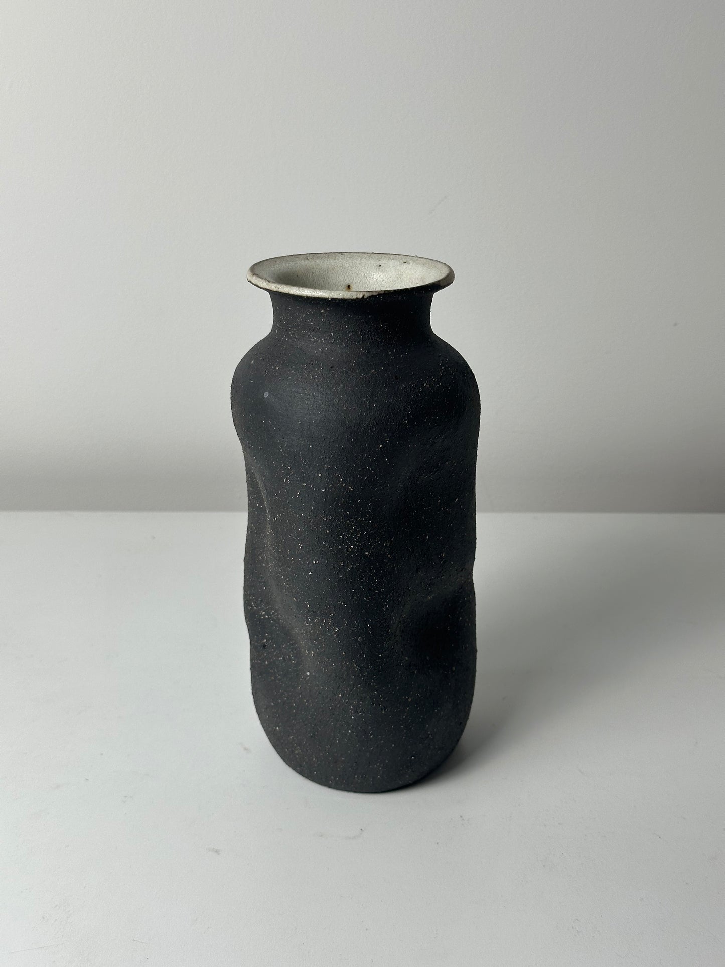Warped Vase — Raw Matte Black #4