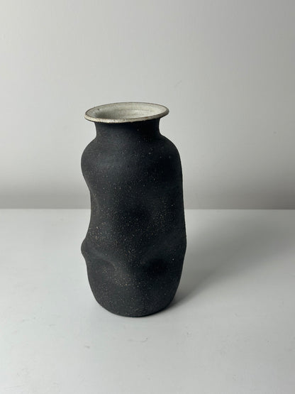Warped Vase — Raw Matte Black #4