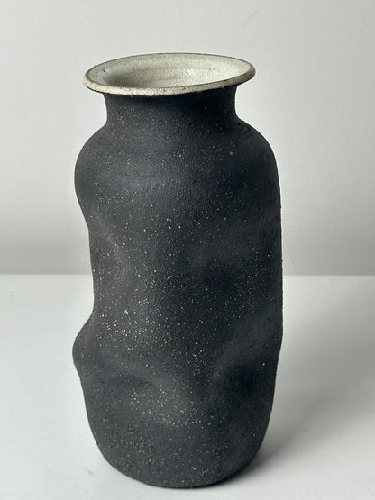 Warped Vase — Raw Matte Black #4