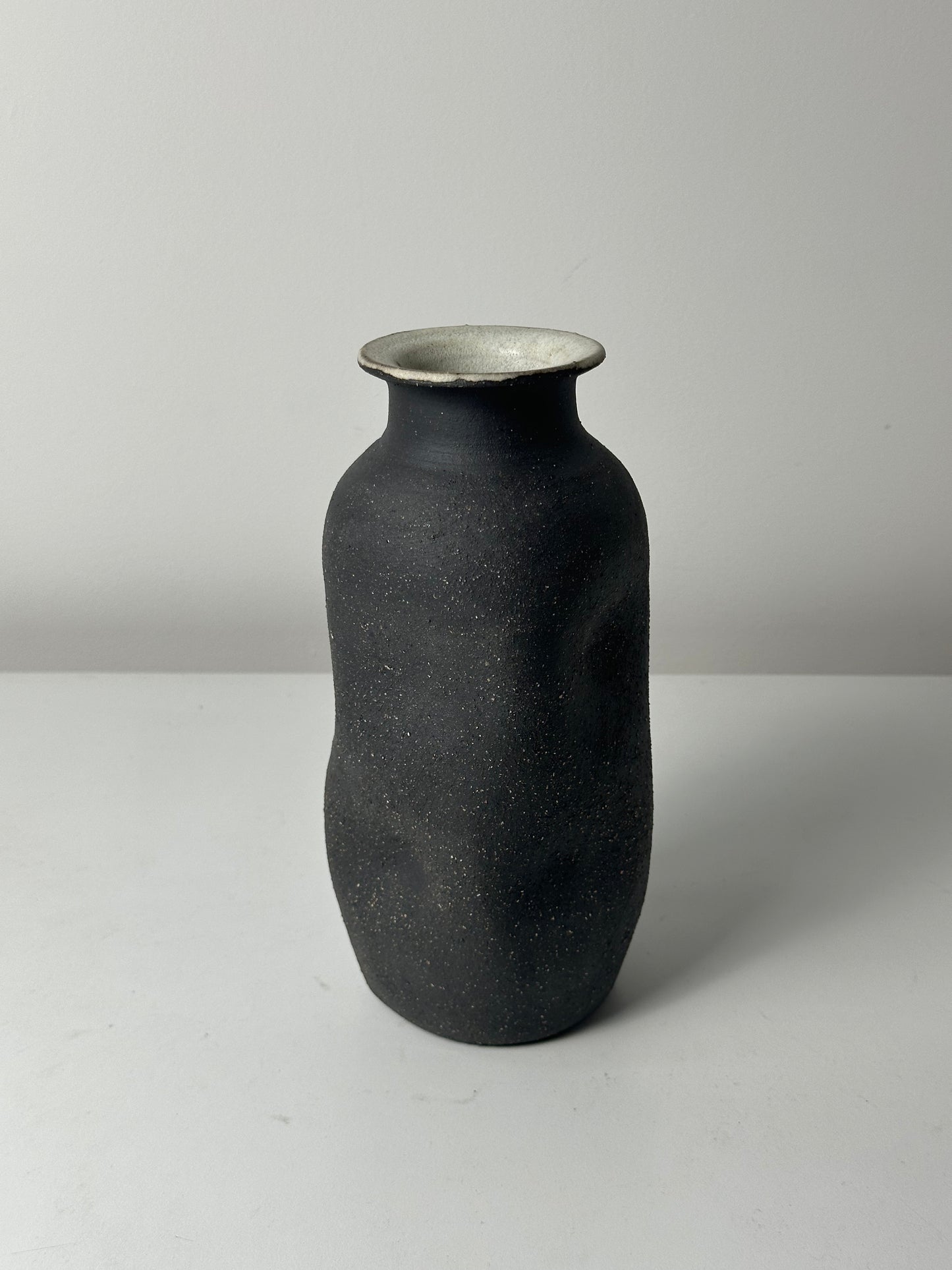 Warped Vase — Raw Matte Black #3