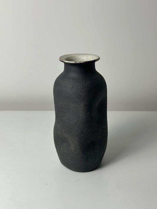 Warped Vase — Raw Matte Black #3