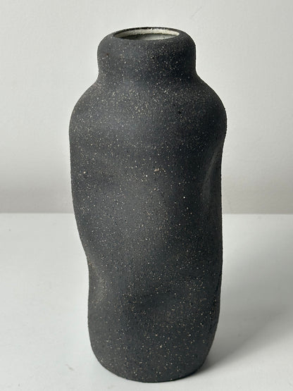 Warped Vase — Raw Matte Black #2