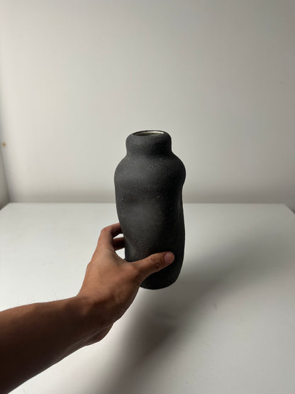 Warped Vase — Raw Matte Black #2