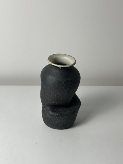 Warped Vase — Raw Matte Black #1