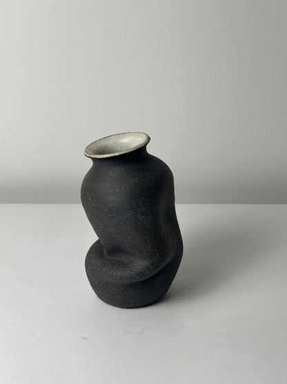 Warped Vase — Raw Matte Black #1